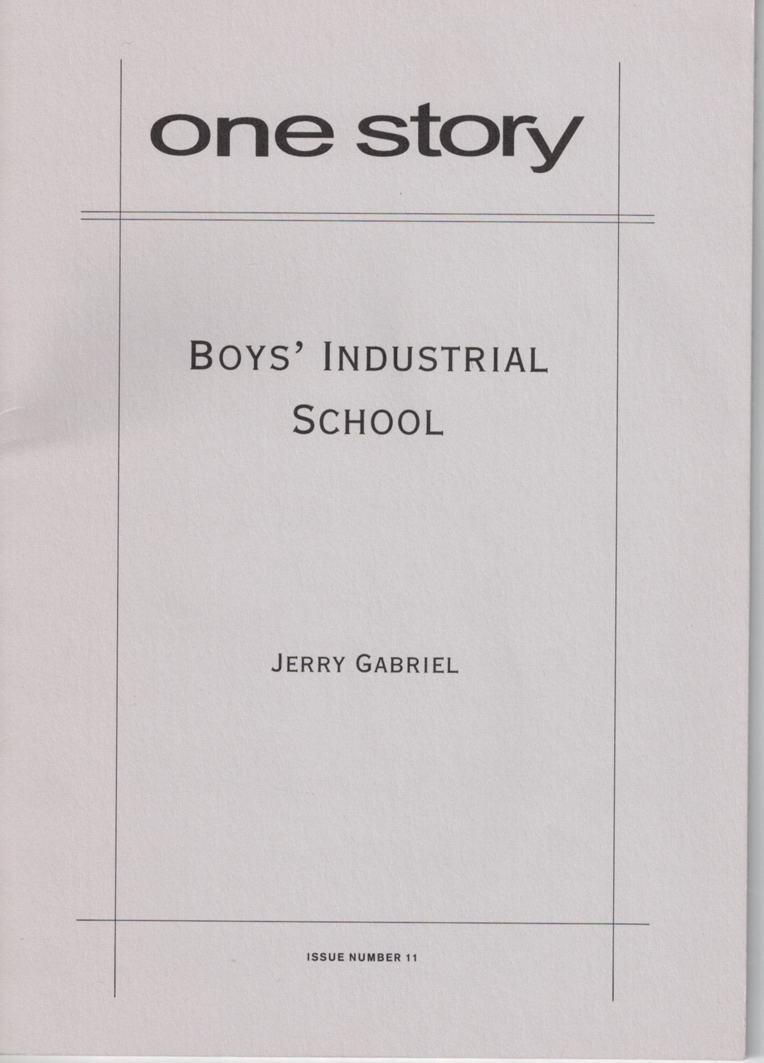 Boys Industrial School Cover
