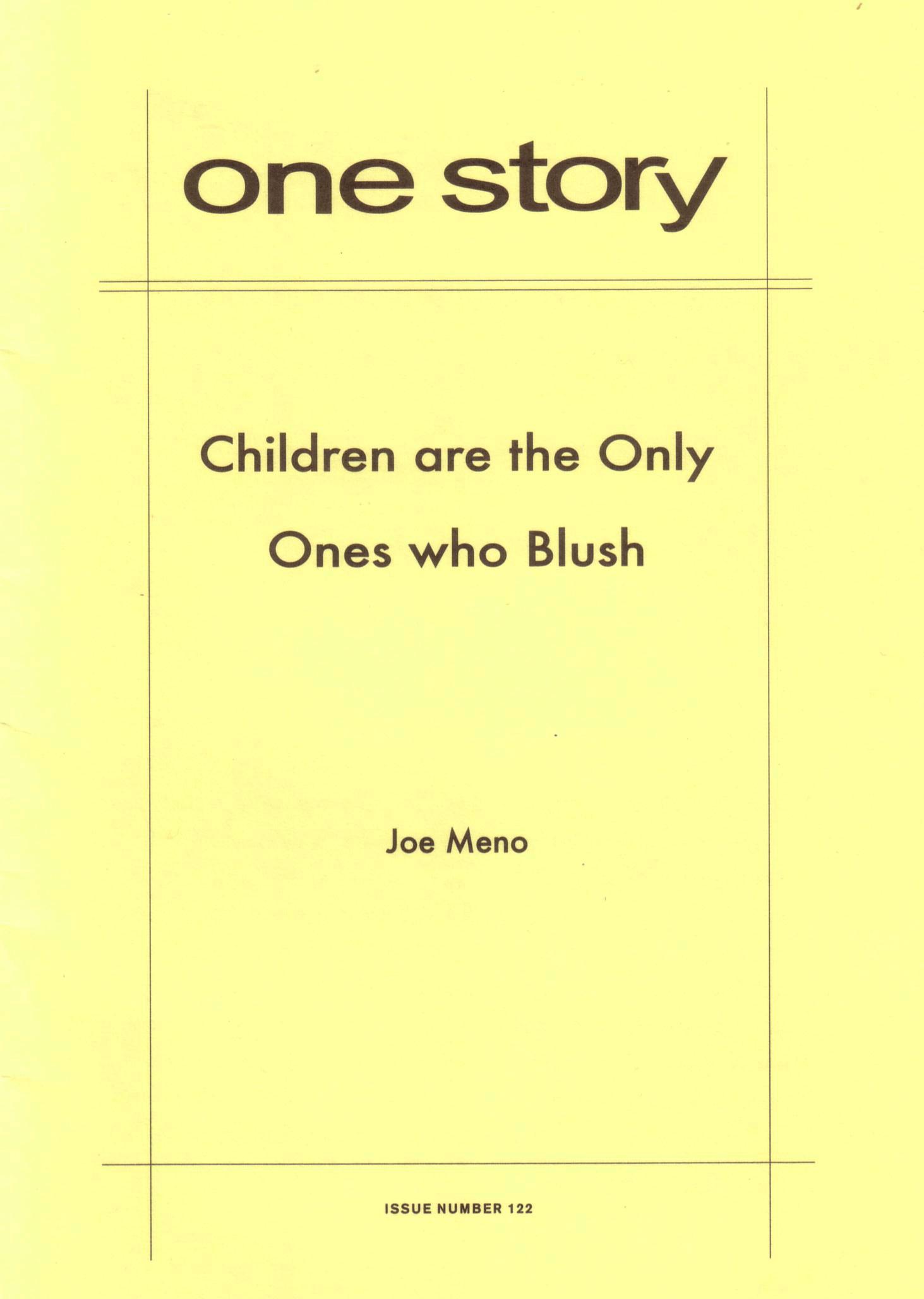 Children are the Only Ones who Blush Cover
