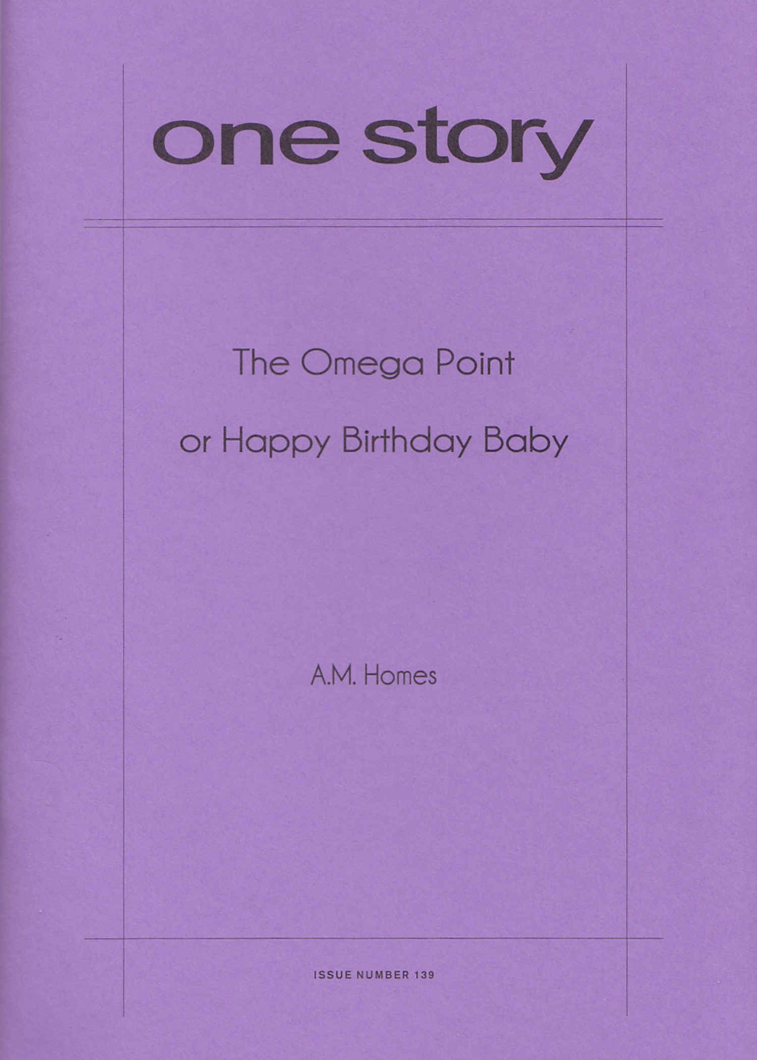 The Omega Point or Happy Birthday Baby Cover