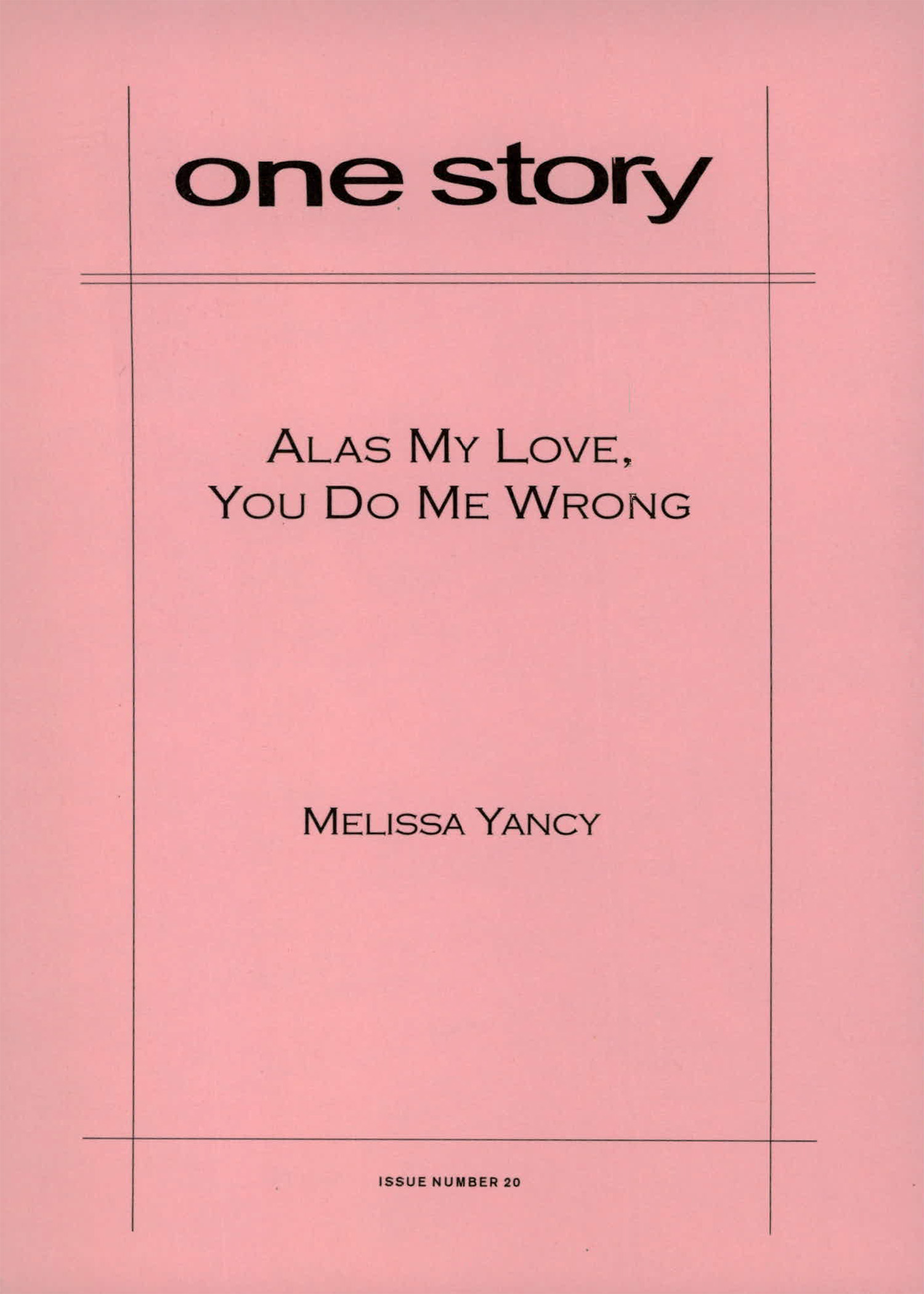Alas My Love, You Do Me Wrong Cover
