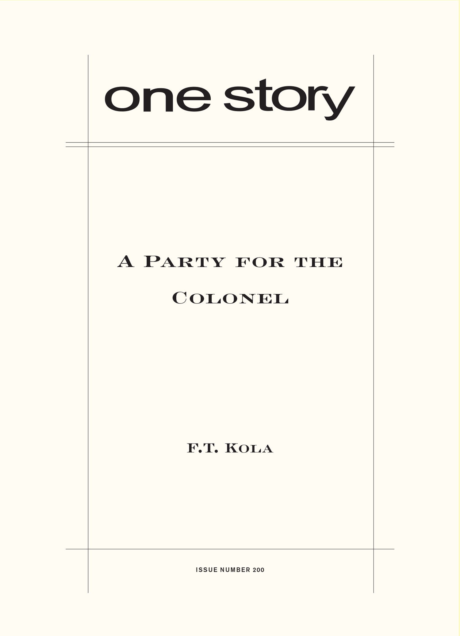 A Party for the Colonel Cover