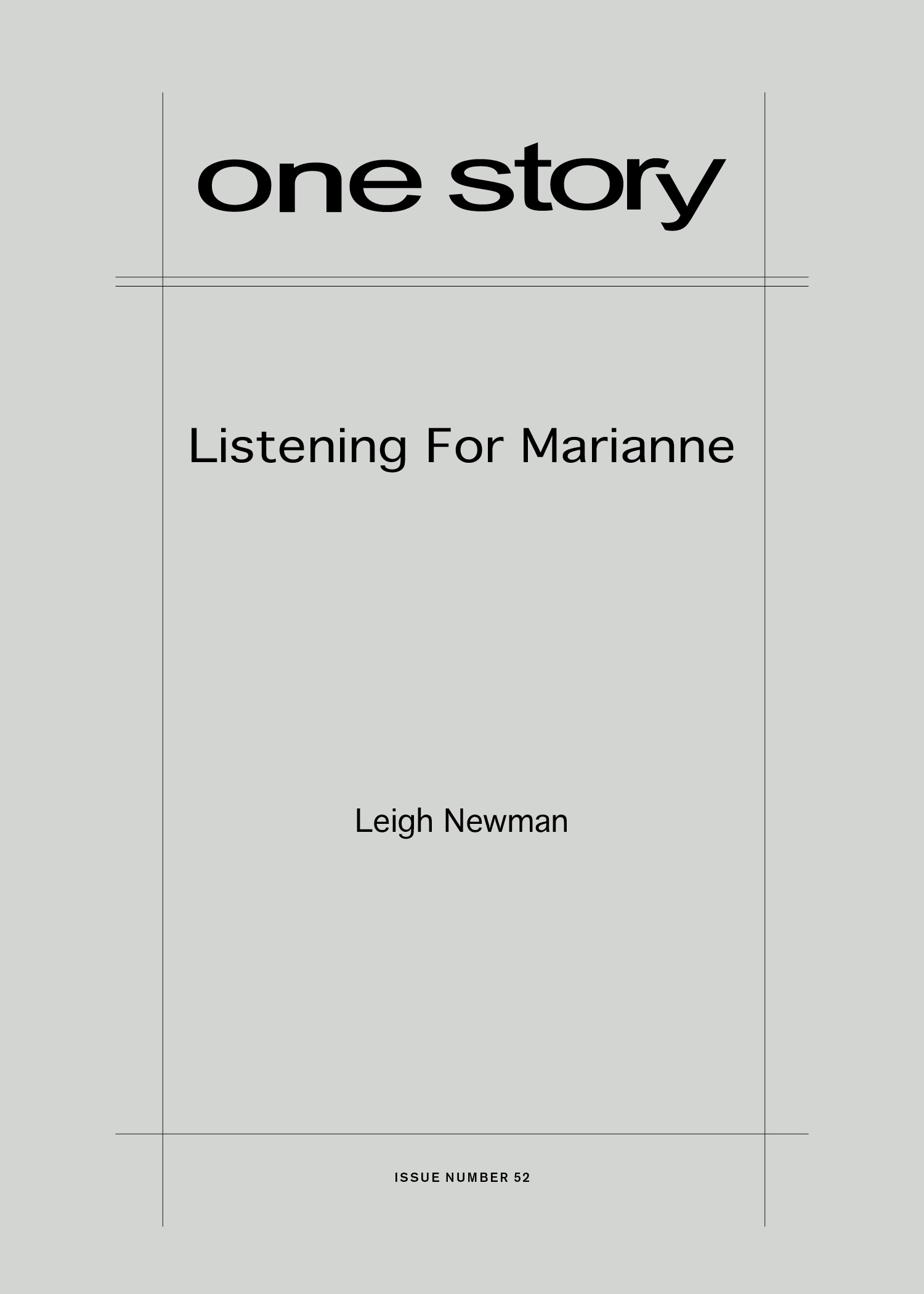 Listening for Marianne Cover