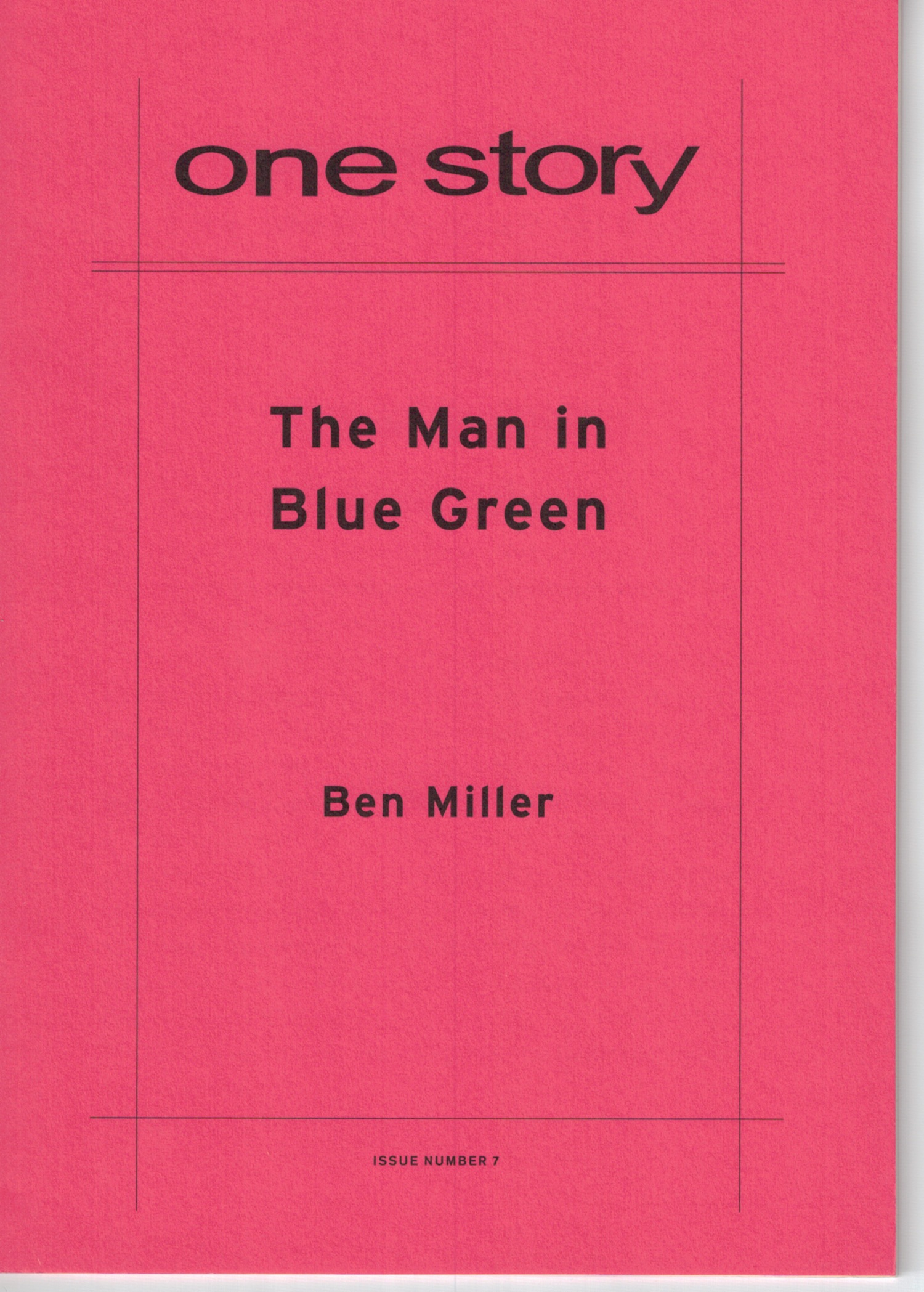 The Man in Blue Green Cover