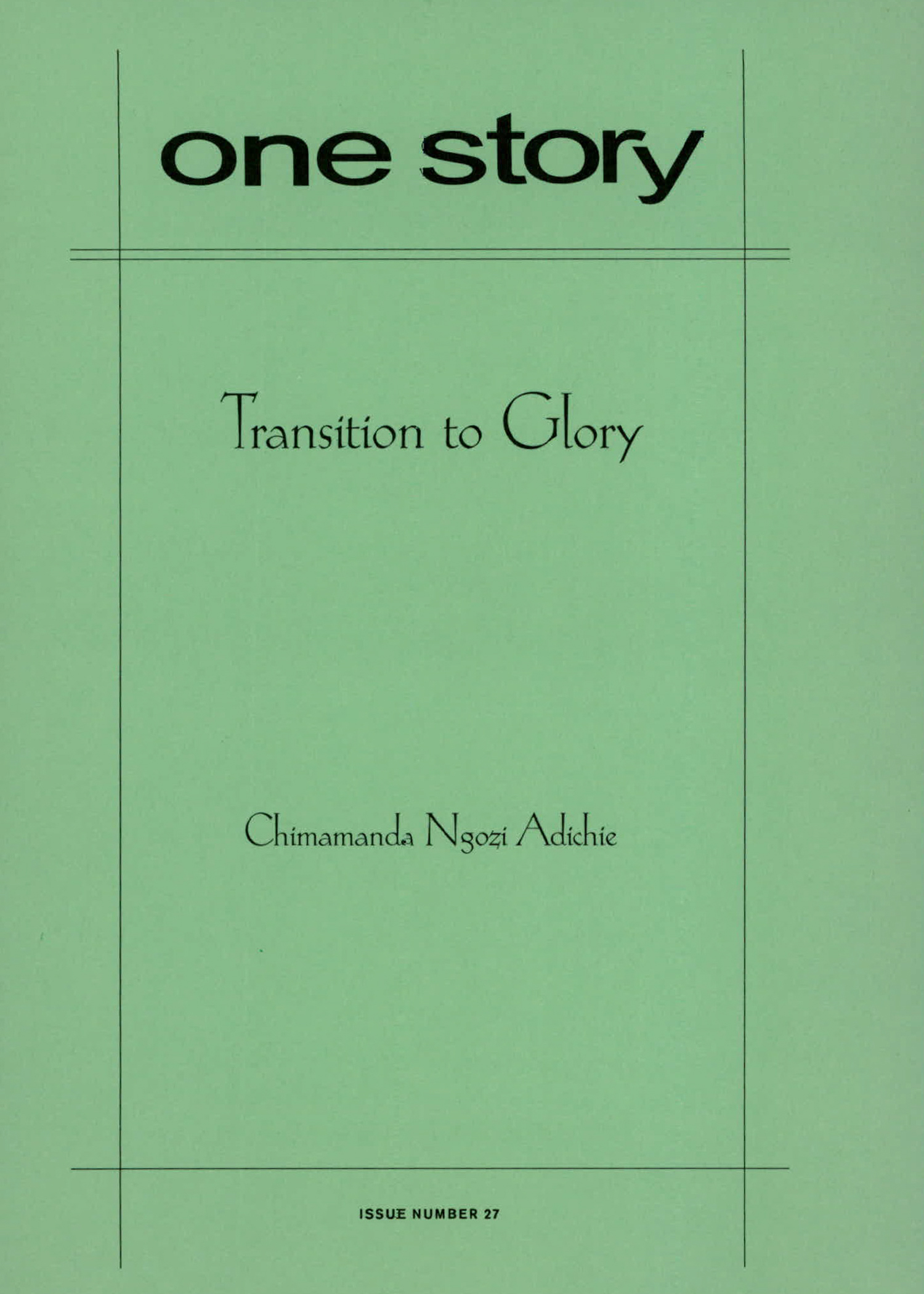 Transition to Glory Cover