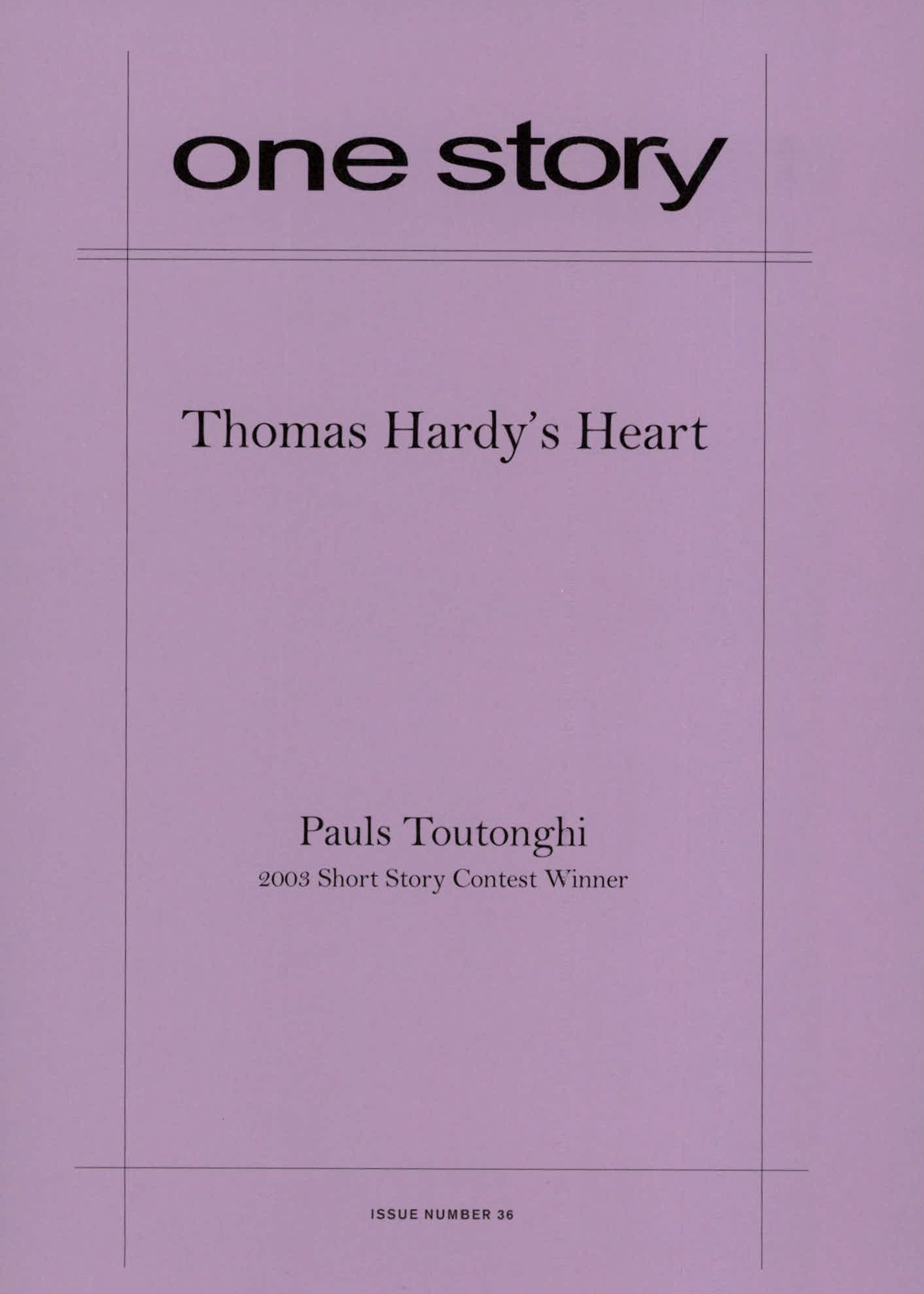 Thomas Hardy’s Heart Cover