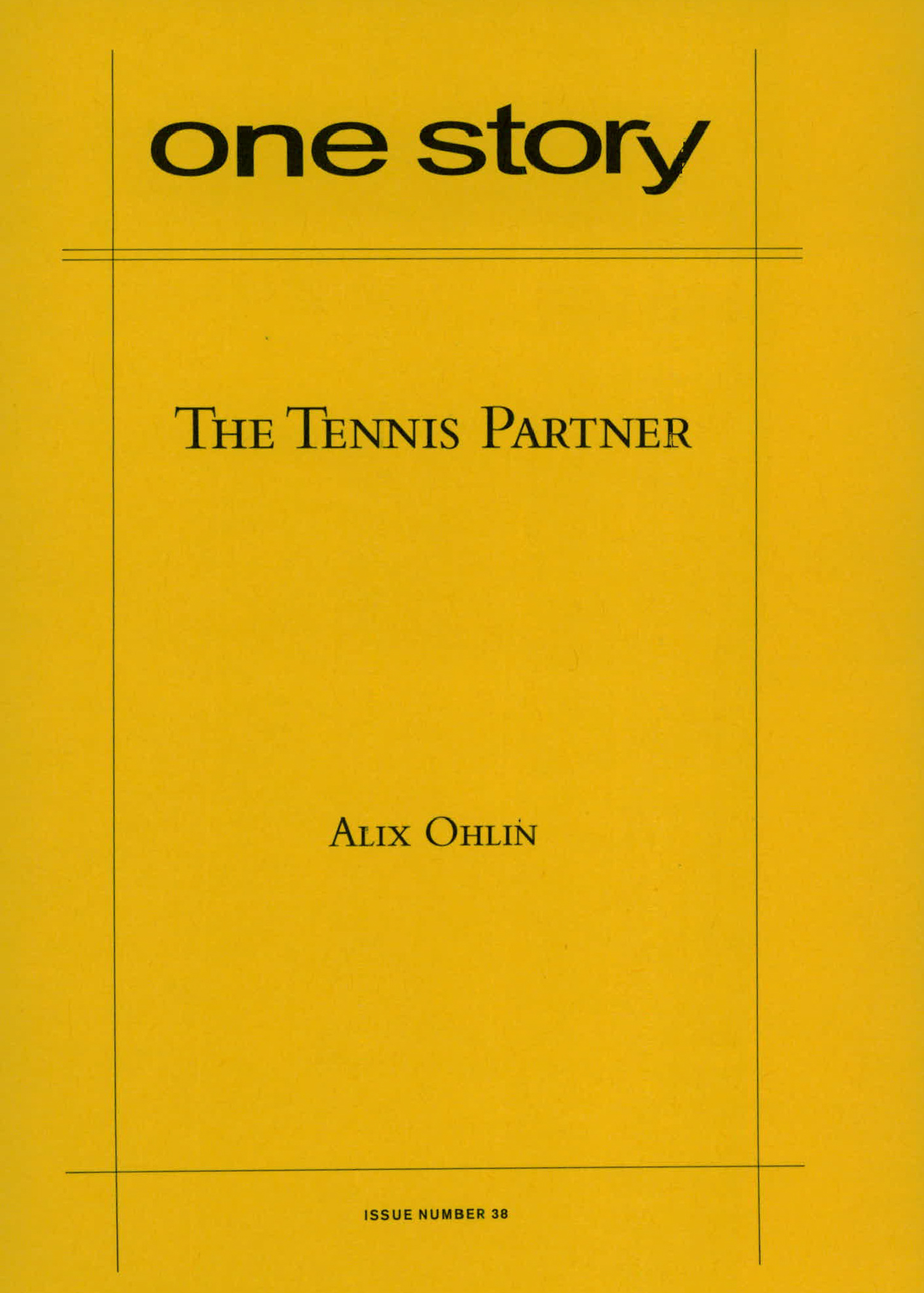 The Tennis Partner Cover
