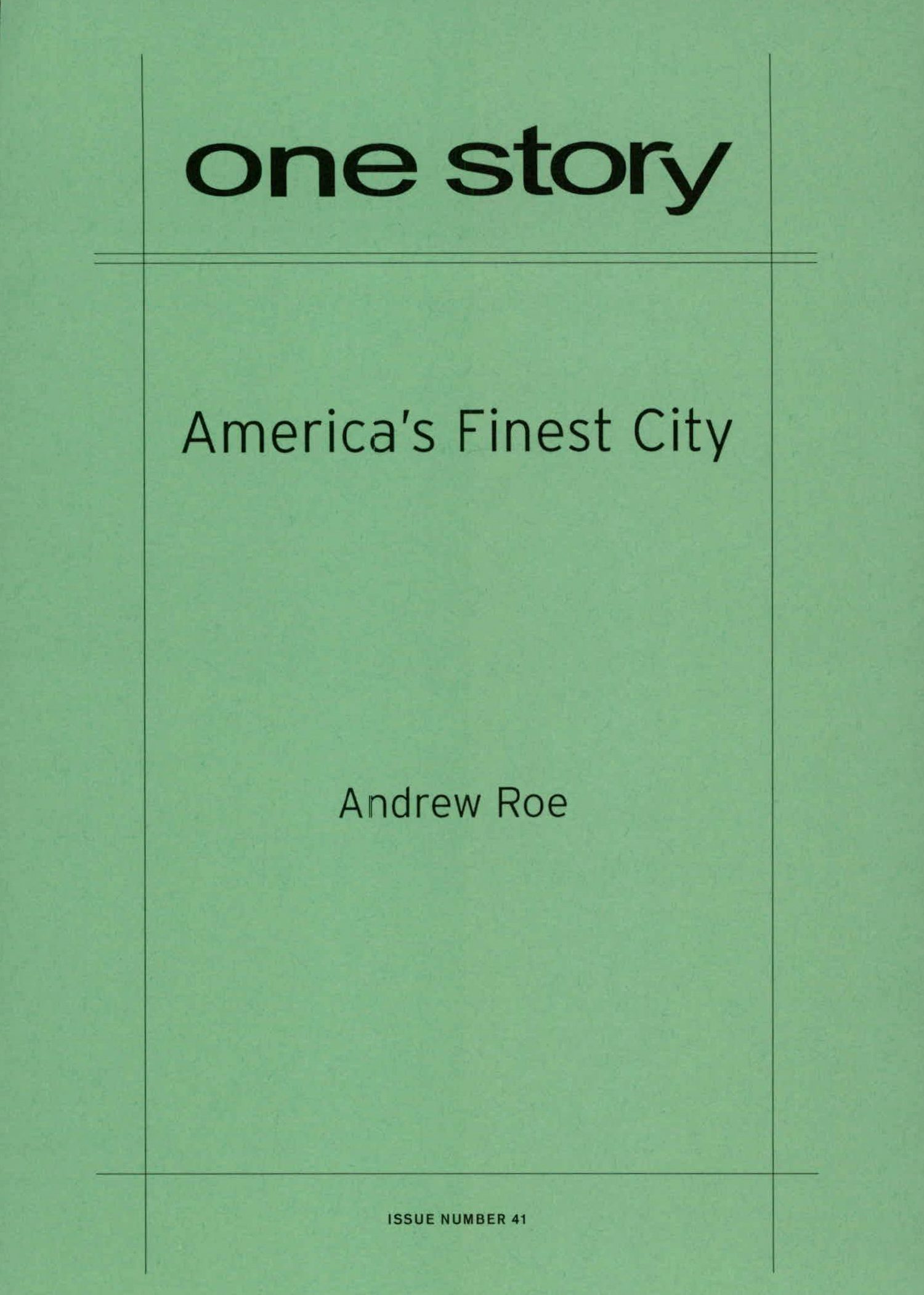 America’s Finest City Cover