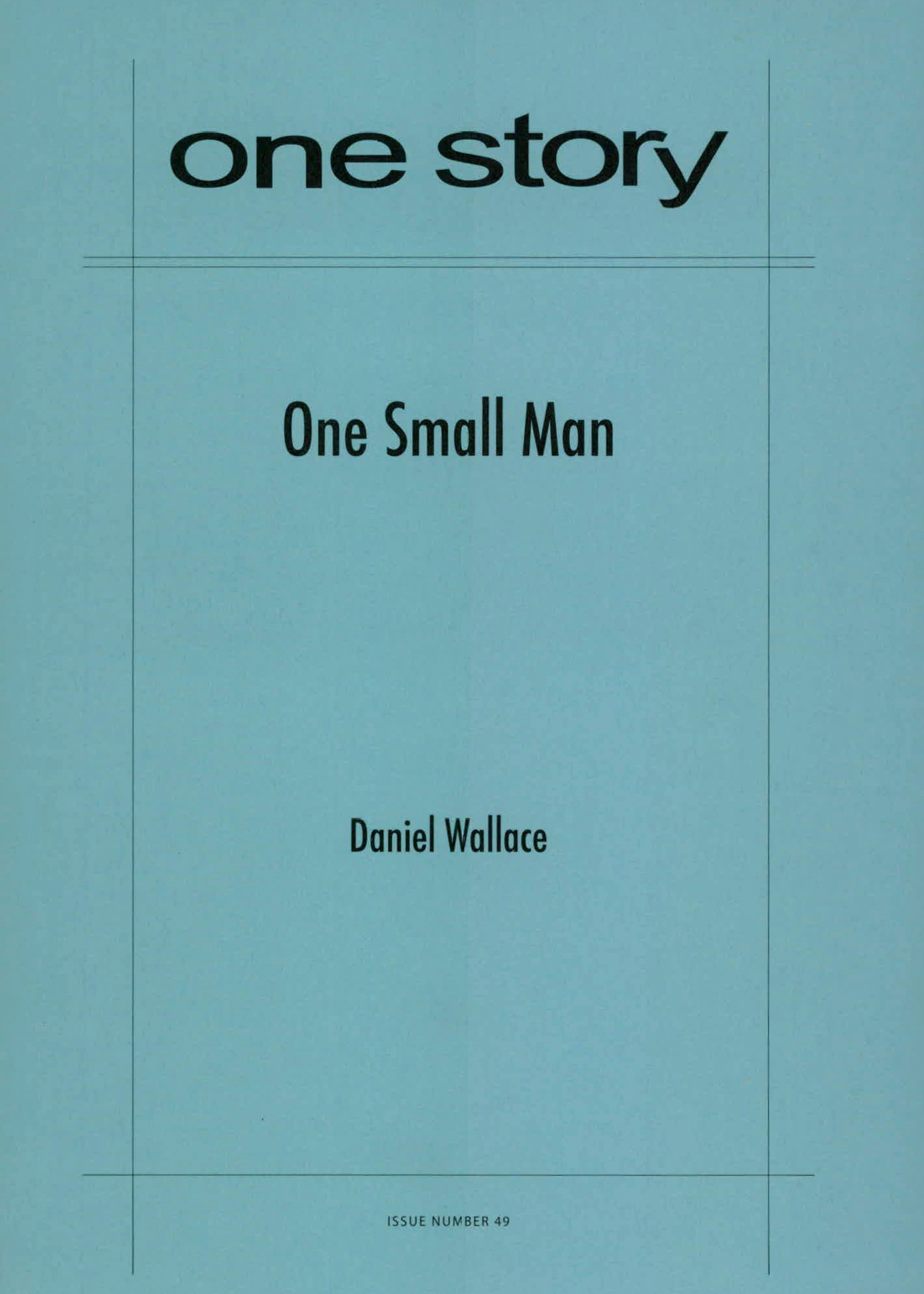 One Small Man Cover