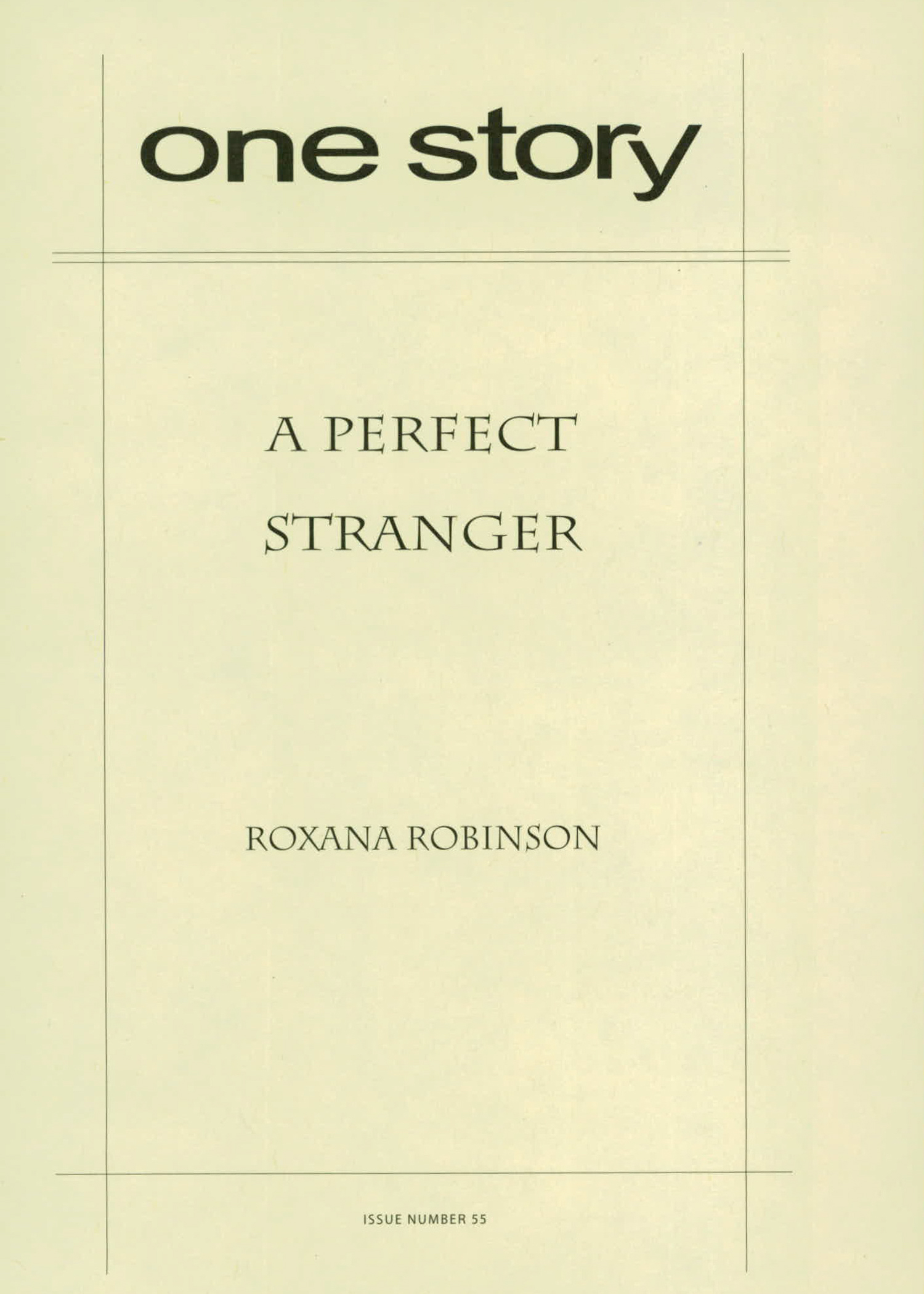 A Perfect Stranger Cover