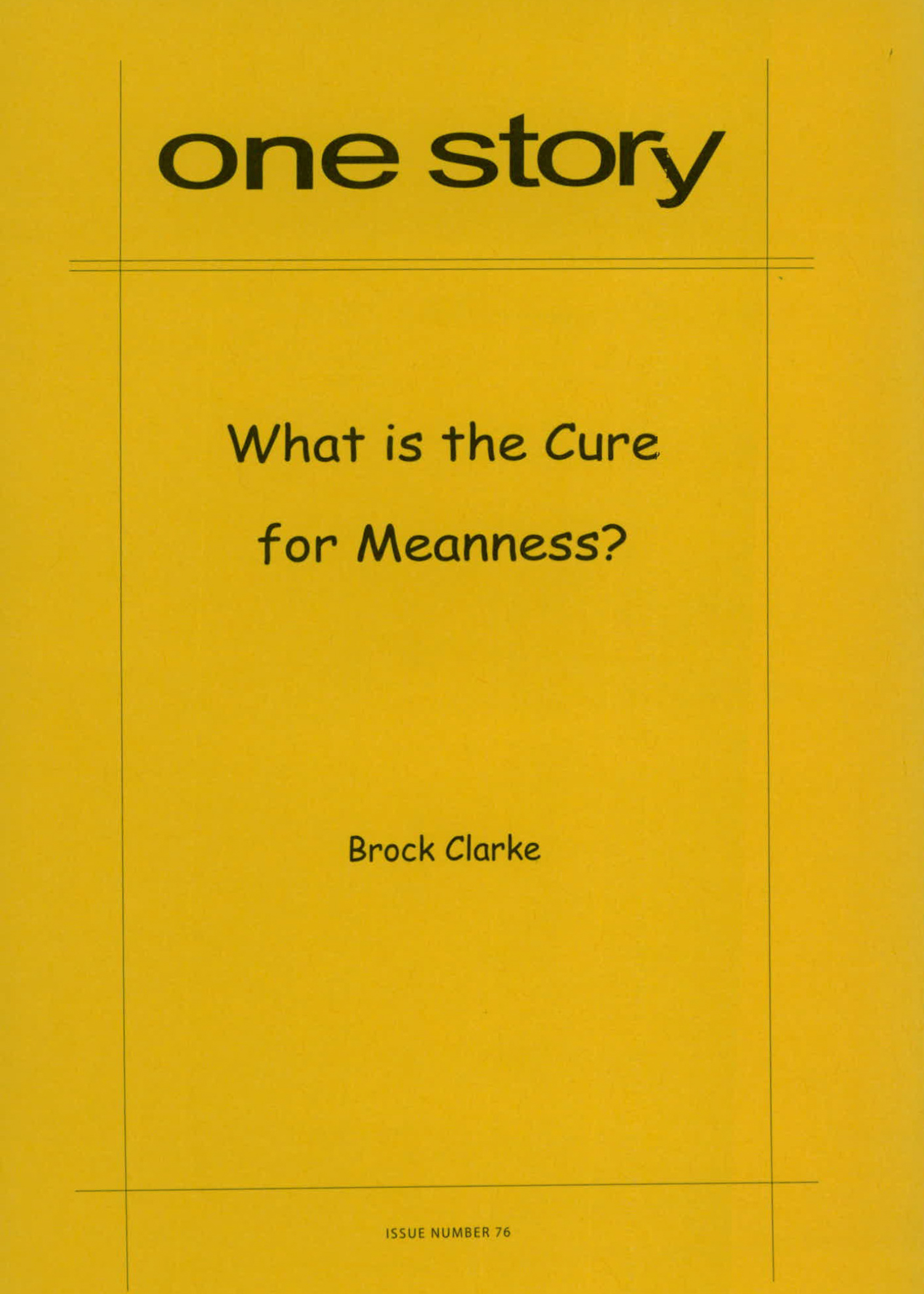 What is the Cure for Meanness? Cover