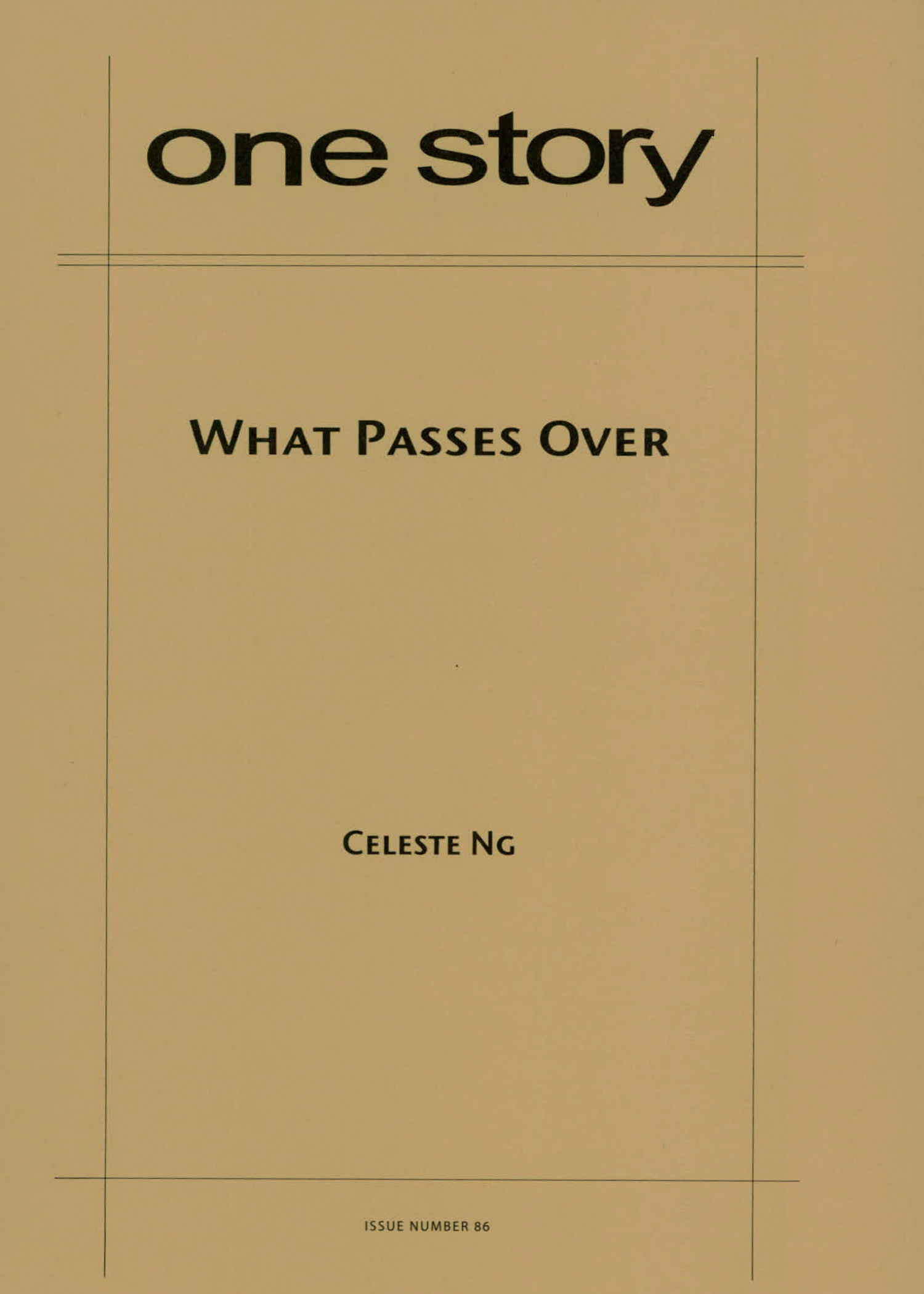 What Passes Over Cover