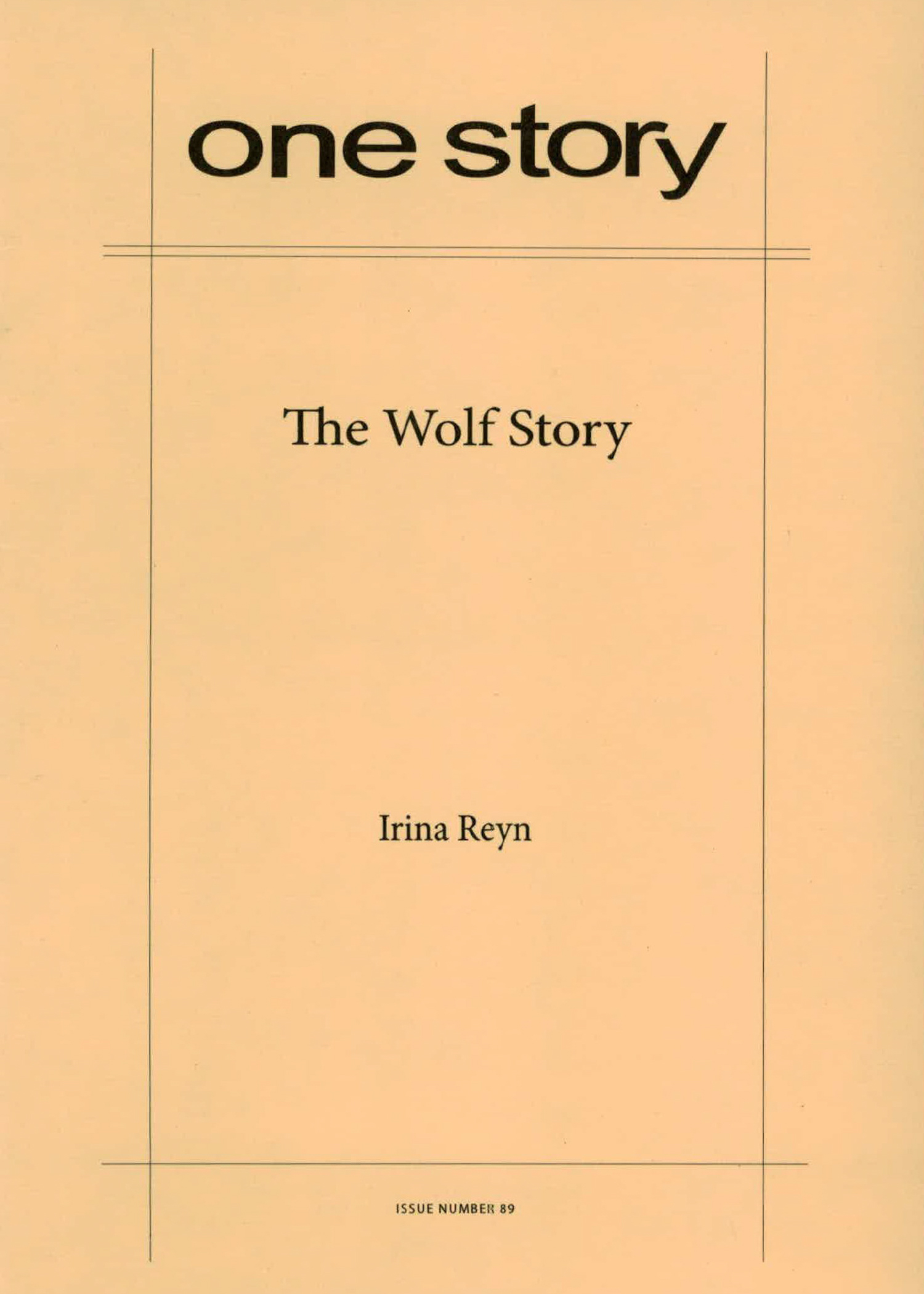 The Wolf Story Cover