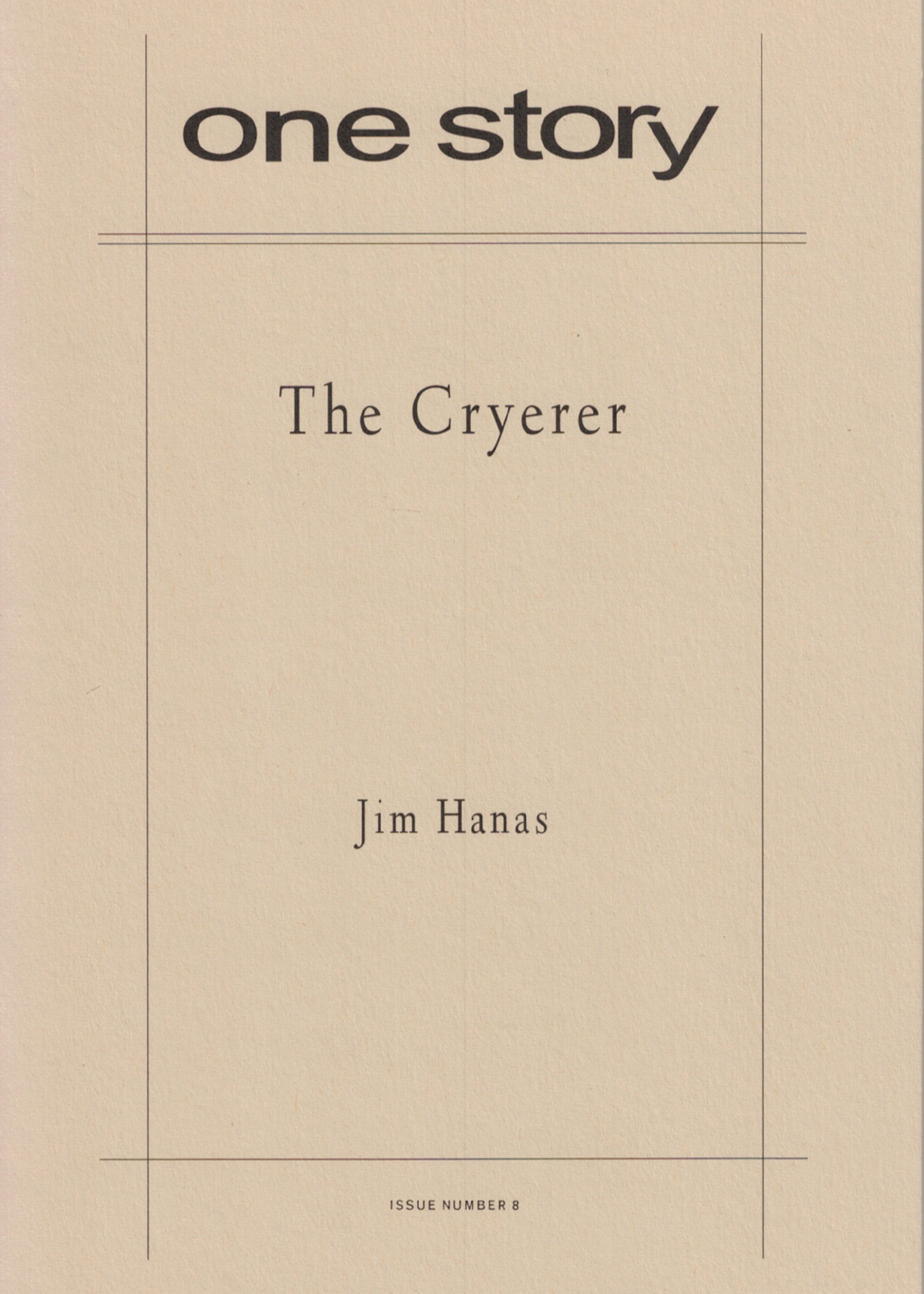The Cryerer Cover