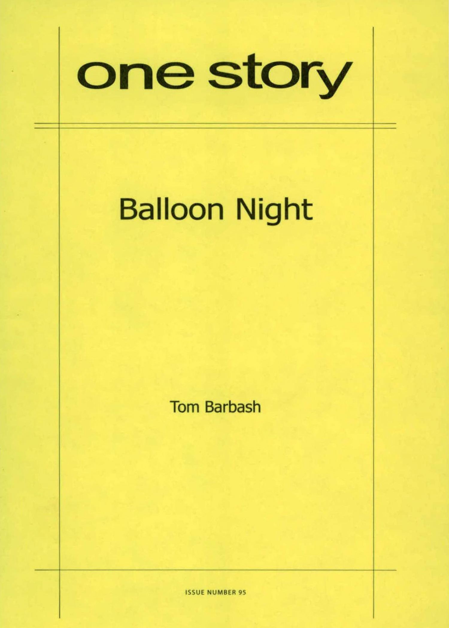 Balloon Night Cover